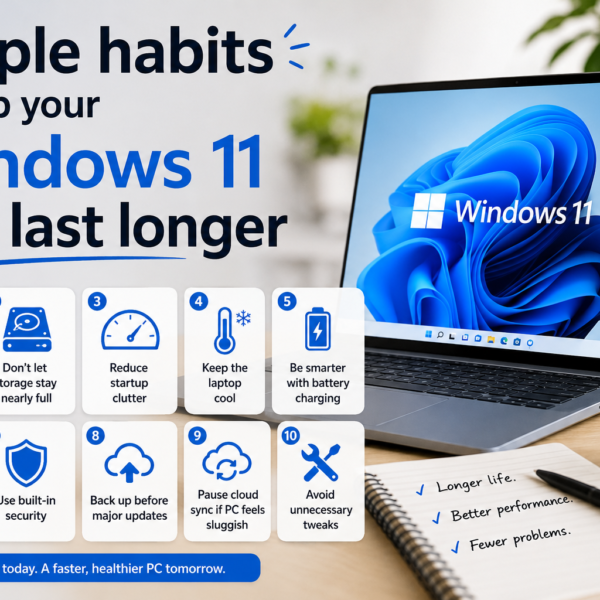 Simple habits to help your Windows 11 PCs last longer